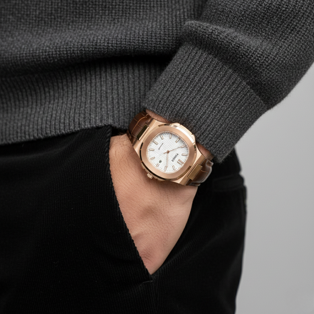 NAUTIQUE ALLIGATOR STRAP - 44mm