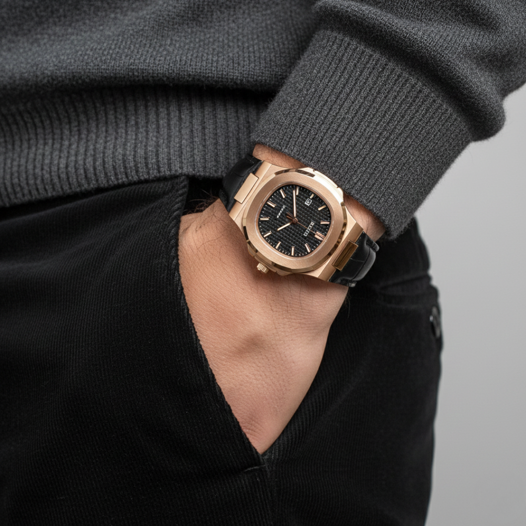 NAUTIQUE ALLIGATOR STRAP - 44mm