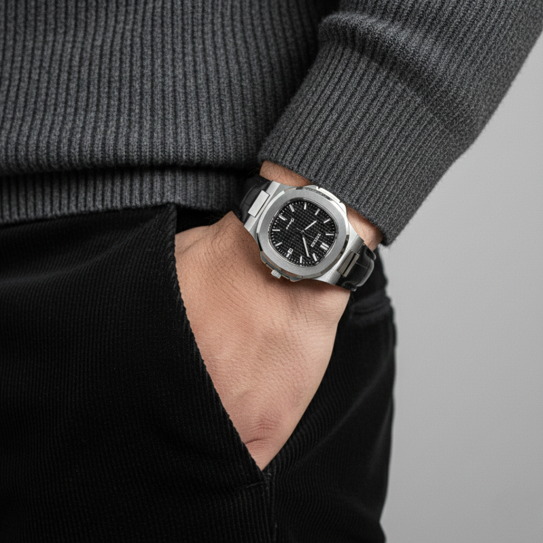 NAUTIQUE ALLIGATOR STRAP - 44mm