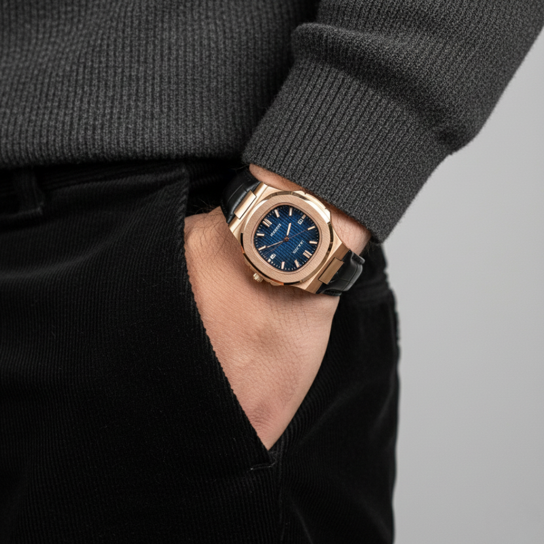 NAUTIQUE ALLIGATOR STRAP - 44mm