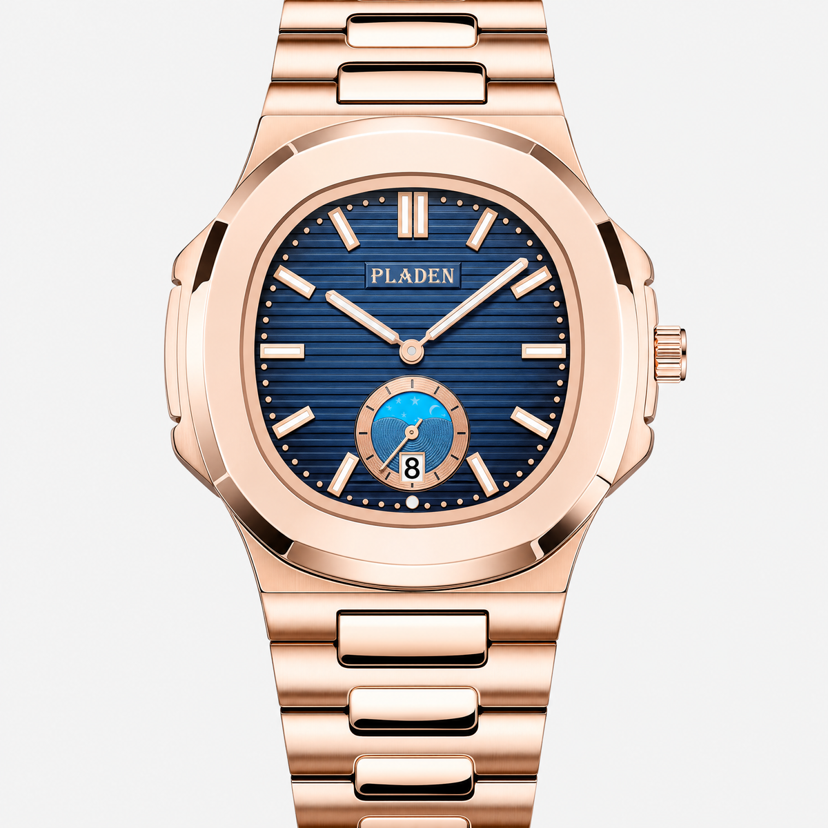 Nautique Moonphase Gold Marine
